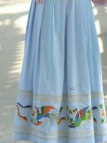 【唐装・漢服ー女】華服古装　女性用 流雲飛鳳柄の刺繍スカート　4色あり