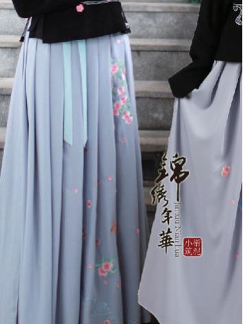 【唐装・漢服ー女】華服古装　女性用 香満渓　花柄の刺繍スカート　3色あり