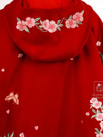【唐装・漢服ー女】華服古装　女性用 浣花渓　花柄 刺繍ケープ　3色あり