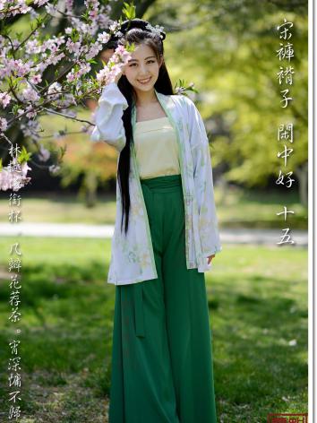 【唐装・漢服ー女】華服古装 清朝服　演出服 撮影服　　暇中好（十五）　緑色
