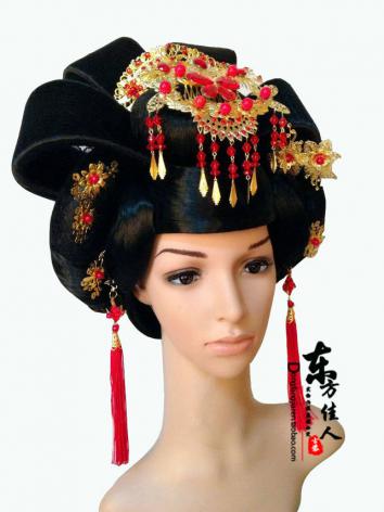 【漢服華服古装用ー飾り物】唐　髪飾り女性用　中国風　カツラ　ウイッグ