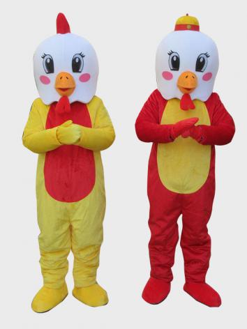動物コスプレ イベント用品 本格的 可愛い高級着ぐるみ 鶏 赤色/黄色あり