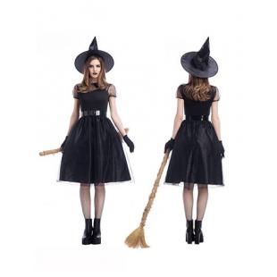 【ハロウィン衣装ー女】コスプレ衣装 女 cosplay 変装 仮装 イベント 大人用 黒色 巫女 魔女
