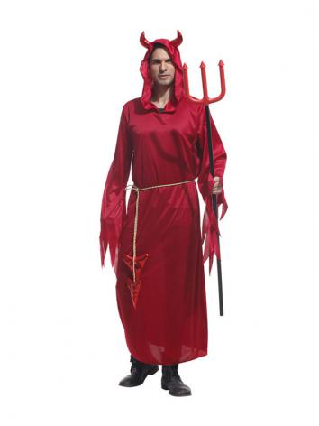 【ハロウィン衣装ー男】コスプレ衣装 cosplay 変装 仮装 イベント  大人用 悪魔 鬼 赤色 魔物