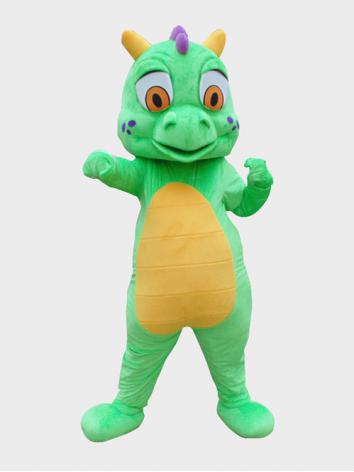 動物コスプレ イベント用品　本格的　可愛い高級着ぐるみ ドラゴン 龍 緑色
