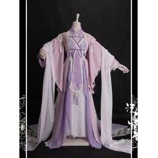 【古風漢服ー女】オリジナル 女性用 コスプレ キャラクター ピンク 紫色 六点