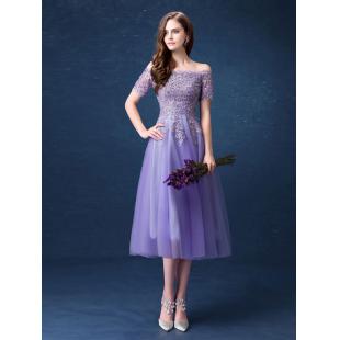 【ウエディングドレス】女性用 カラードレス チャイナドレス 結婚式 刺繍 宴会 忘年会 紫色