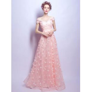 【ウエディングドレス】女性用 カラードレス チャイナドレス 結婚式 宴会 忘年会 ピンク レース 紗