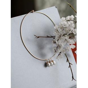 【漢服華服古装用ー飾り物】女性用 首輪 ネックレス 3種類 パール 貝殻 瑠璃 銅