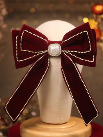 【飾り物】女性用 手作り 結婚式 赤いヘアピン 蝶結び 3タイプあり