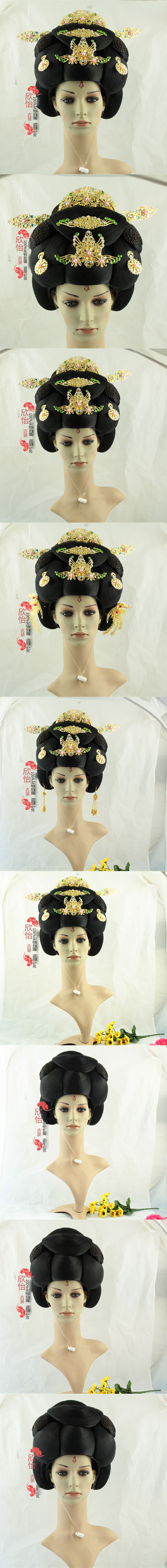 【漢服華服古装用ー飾り物】唐　髪飾り女性用　中国風　カツラ　ウイッグ